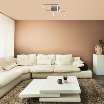 Rabalux - LED Οροφωτιστικό LED/40W/230V 4000K ματ χρώμιο 39x50 εκ.