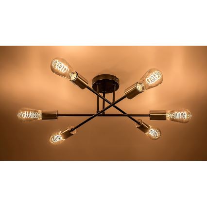 Rabalux - Πλαφονιέρα οροφής 6xE27/25W/230V