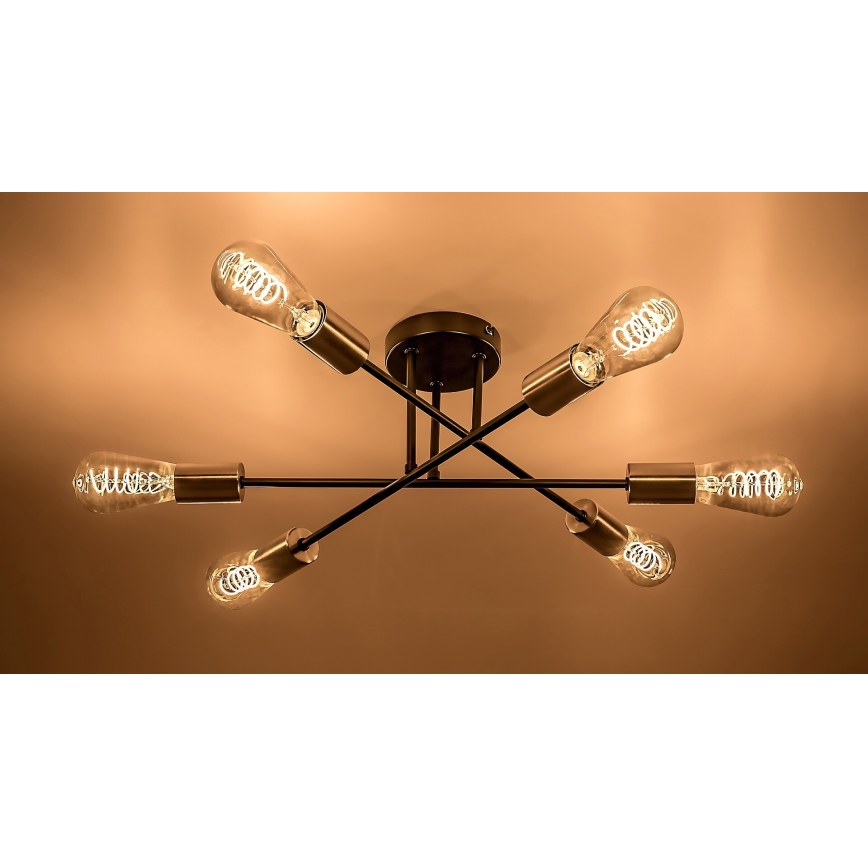 Rabalux - Πλαφονιέρα οροφής 6xE27/25W/230V