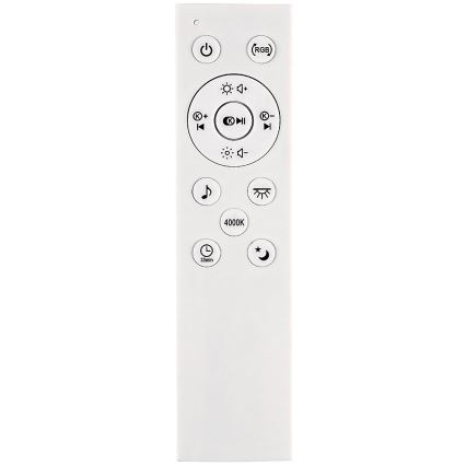 Rabalux - LED RGB dimmable φωτιστικό οροφής με ηχείο LED/24W/230V 3000-6500K + τηλεχειριστήριο