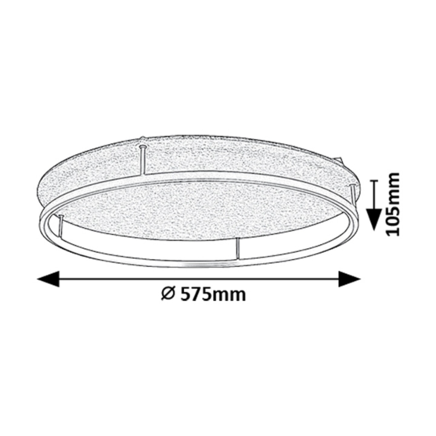 Rabalux - LED φωτιστικό οροφής LED/40W/230V 3000/4000K διάμ. 57,5 cm