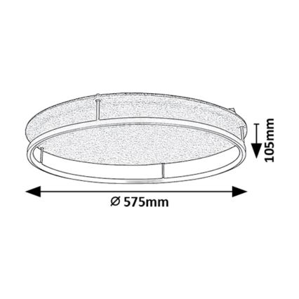 Rabalux - Φωτιστικό οροφής LED LED/40W/230V 3000/4000K