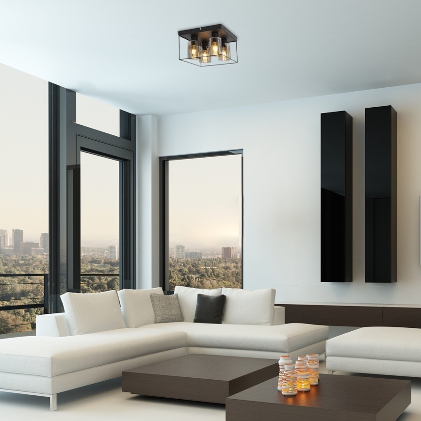 Rabalux - Φωτιστικό οροφής 4xE27/25W/230V 30x30 cm