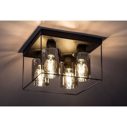 Rabalux - Φωτιστικό οροφής 4xE27/25W/230V 30x30 cm