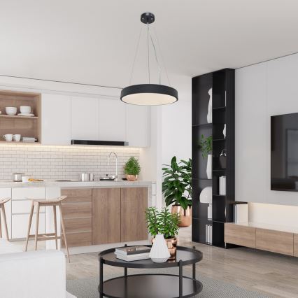 Rabalux - LED Πολύφωτο με καλώδιο LED/36W/230V 3000K μαύρο