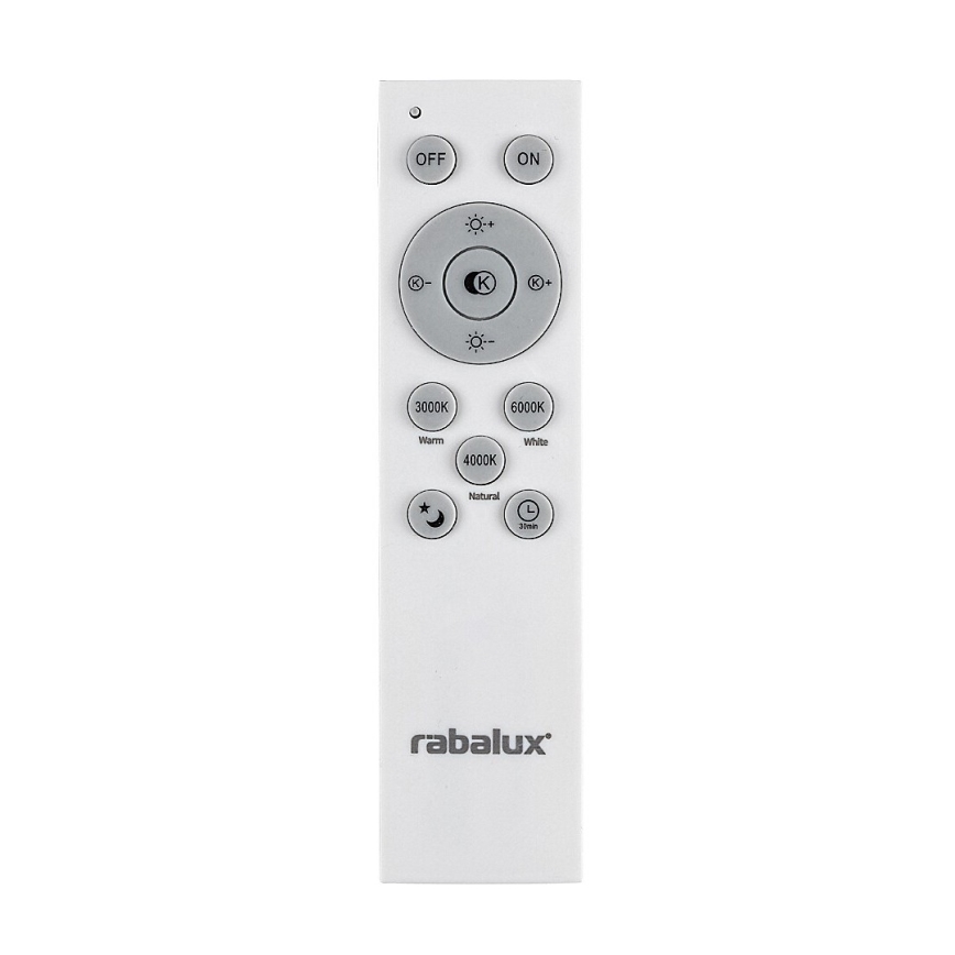 Rabalux - Led Dimmable κρεμαστό φωτιστικό οροφής LED/60W/230V ασήμι 3000-6000K + τηλεχειριστήριο