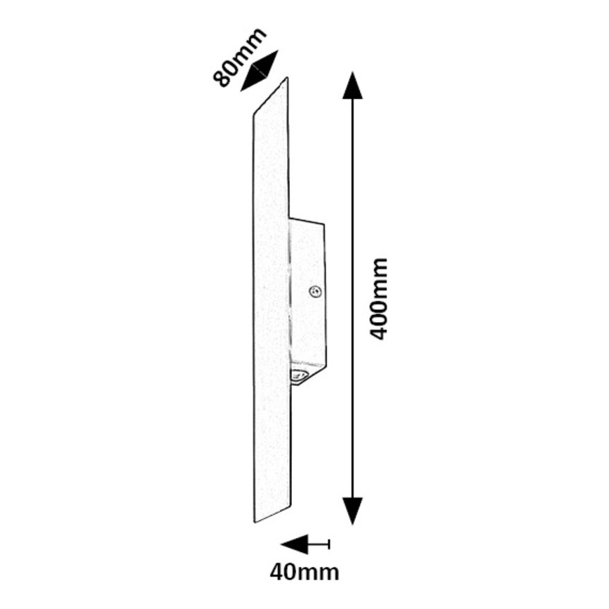Rabalux - Φωτιστικό τοίχου LED LED/6W/230V 3000K μαύρο
