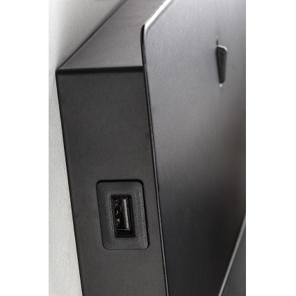 Rabalux - LED Φωτιστικό τοίχου με ράφι και USB portem LED/6W/230V 3000K