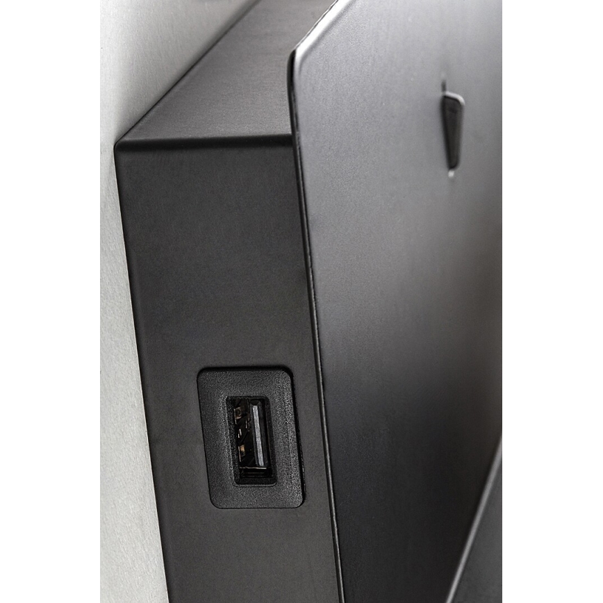 Rabalux - LED Φωτιστικό τοίχου με ράφι και USB portem LED/6W/230V 3000K