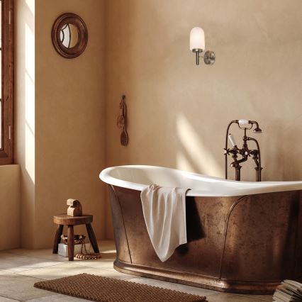 Rabalux - Επιτοίχιο φωτιστικό μπάνιου 1xE14/10W/230V IP44 μπρονζέ