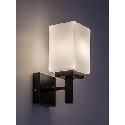 Rabalux - Επιτοίχιο φωτιστικό μπάνιου 1xE14/10W/230V IP44 μαύρο