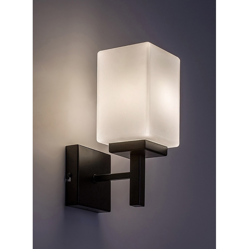 Rabalux - Επιτοίχιο φωτιστικό μπάνιου 1xE14/10W/230V IP44 μαύρο