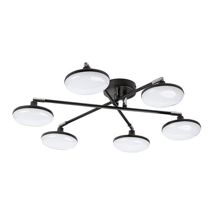 Rabalux - LED Πλαφονιέρα οροφής 6xLED/4W/230V 3000K μαύρο