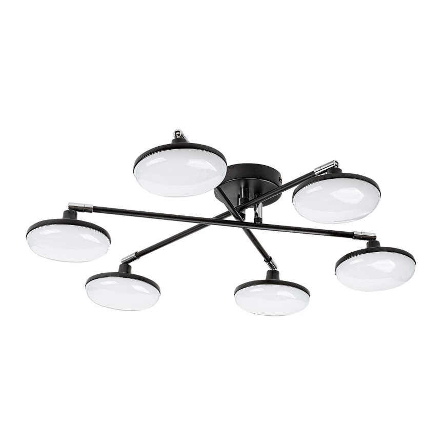 Rabalux - LED Πλαφονιέρα οροφής 6xLED/4W/230V 3000K μαύρο