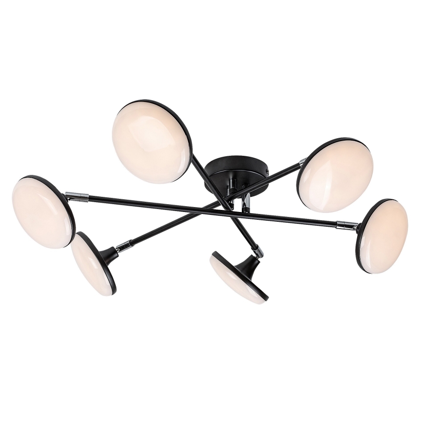 Rabalux - LED Πλαφονιέρα οροφής 6xLED/4W/230V 3000K μαύρο