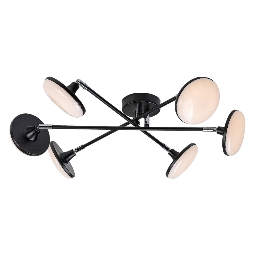 Rabalux - LED Πλαφονιέρα οροφής 6xLED/4W/230V 3000K μαύρο