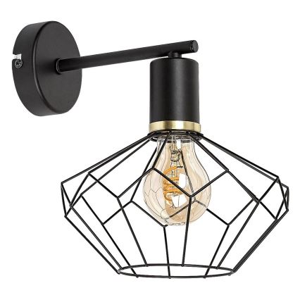 Rabalux - Φωτιστικό τοίχου 1xE27/40W/230V διάμετρος 20 cm μαύρο