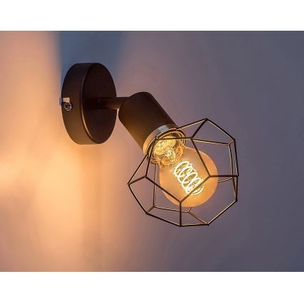 Rabalux - Φωτιστικό τοίχου 1xE27/40W/230V διάμετρος 12 cm μαύρο