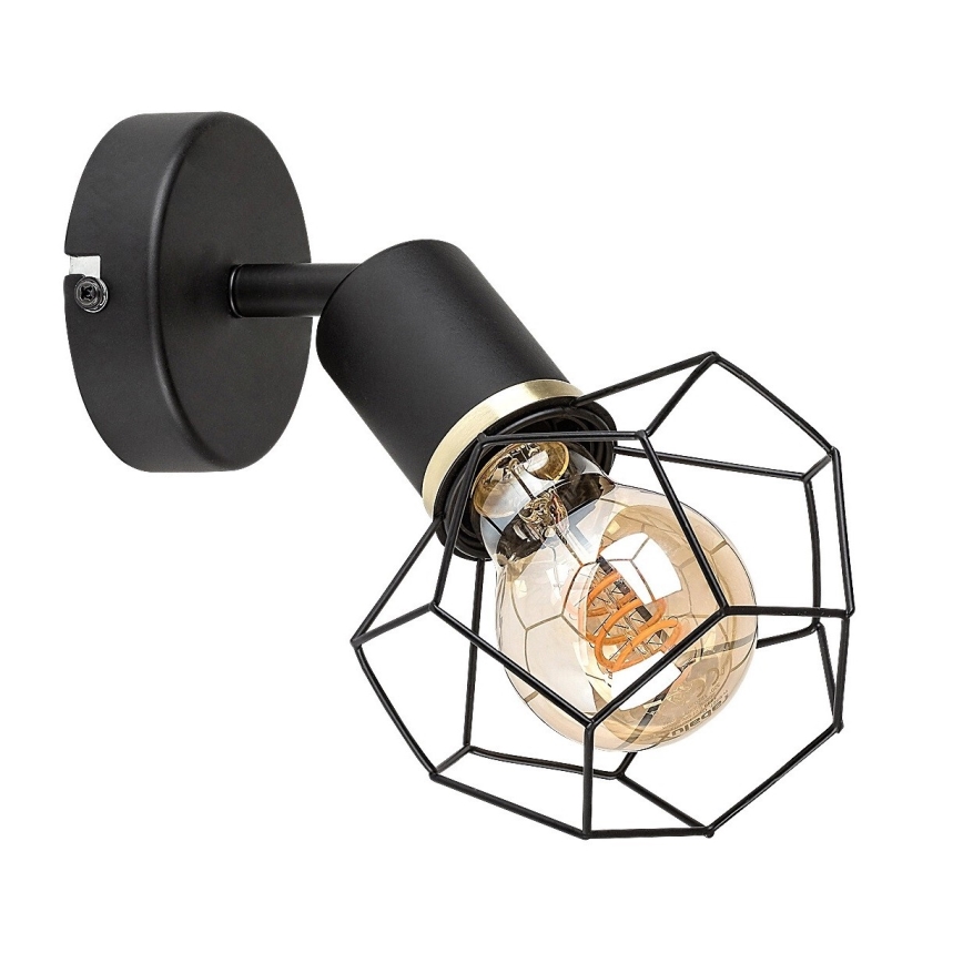 Rabalux - Φωτιστικό τοίχου 1xE27/40W/230V διάμετρος 12 cm μαύρο
