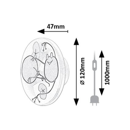 Rabalux - Φωτιστικό τοίχου LED LED/9W/230V 3000/4000/6500K