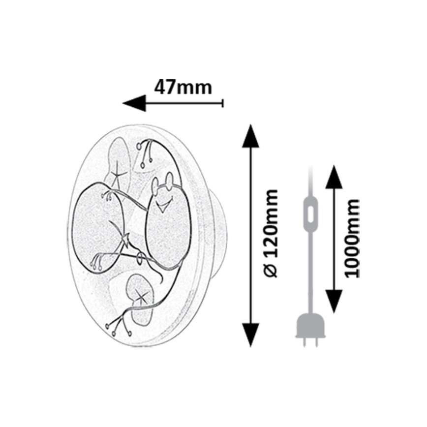 Rabalux - Φωτιστικό τοίχου LED LED/9W/230V 3000/4000/6500K