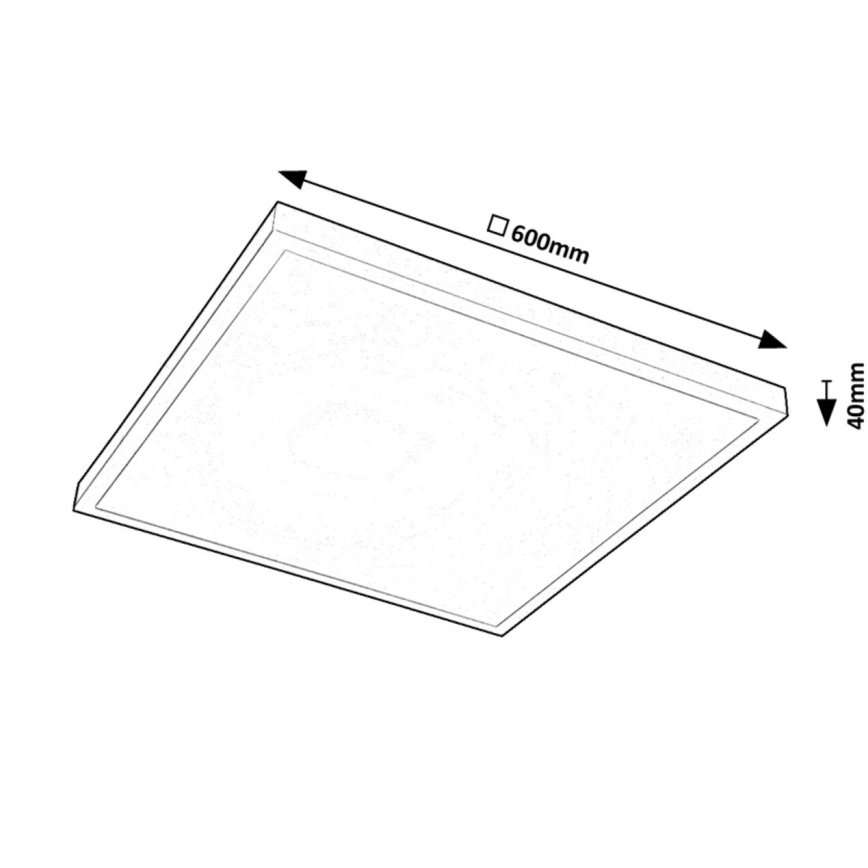 Rabalux - LED Φωτιστικό οροφής πλαφονιέρα  LED/40W/230V 4000K 60x60 cm