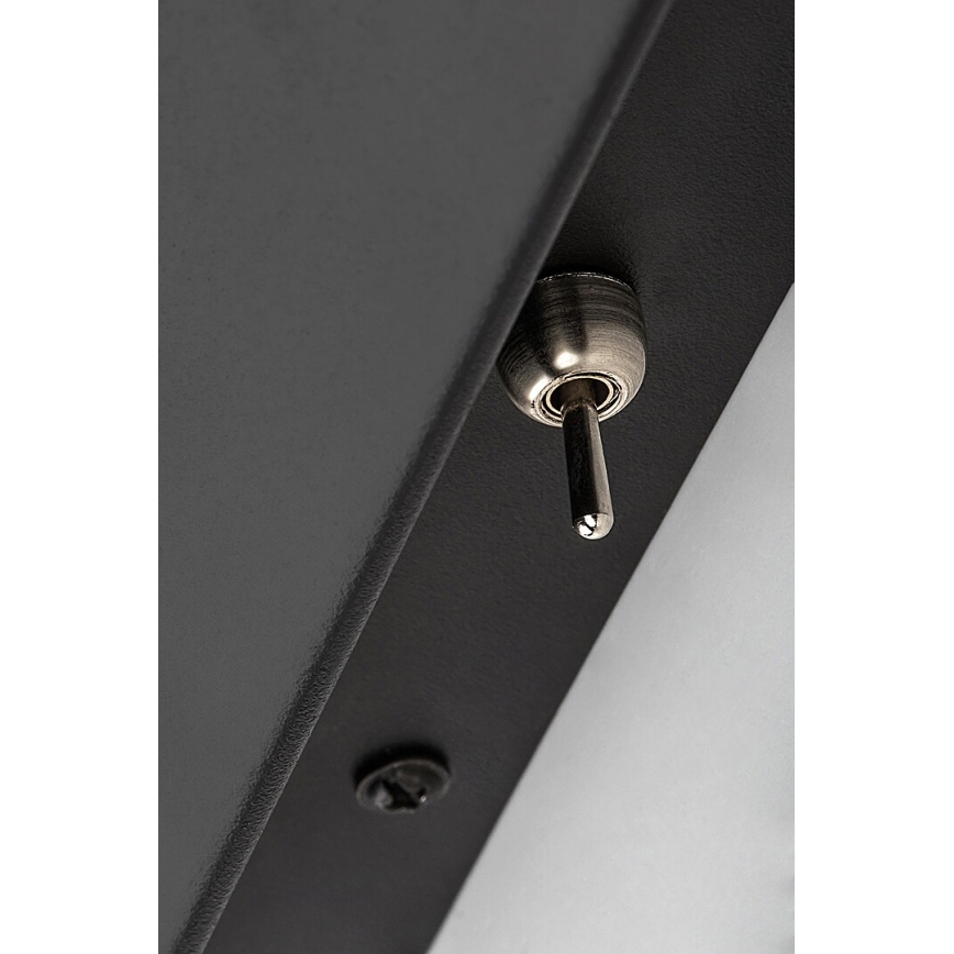 Rabalux - Λάμπα τοίχου με ράφι και USB port 1xGU10/25W/230V μαύρο