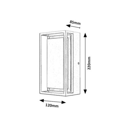 Rabalux - LED Επιτοίχιο φωτιστικό εξωτερικού χώρου LED/6,5W/230V IP65