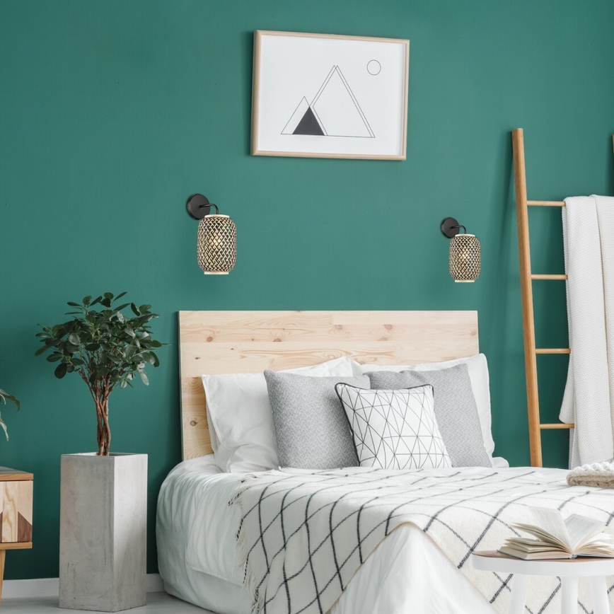 Rabalux - Επιτοίχιο φωτιστικό 1xE27/40W/230V από ρατάν