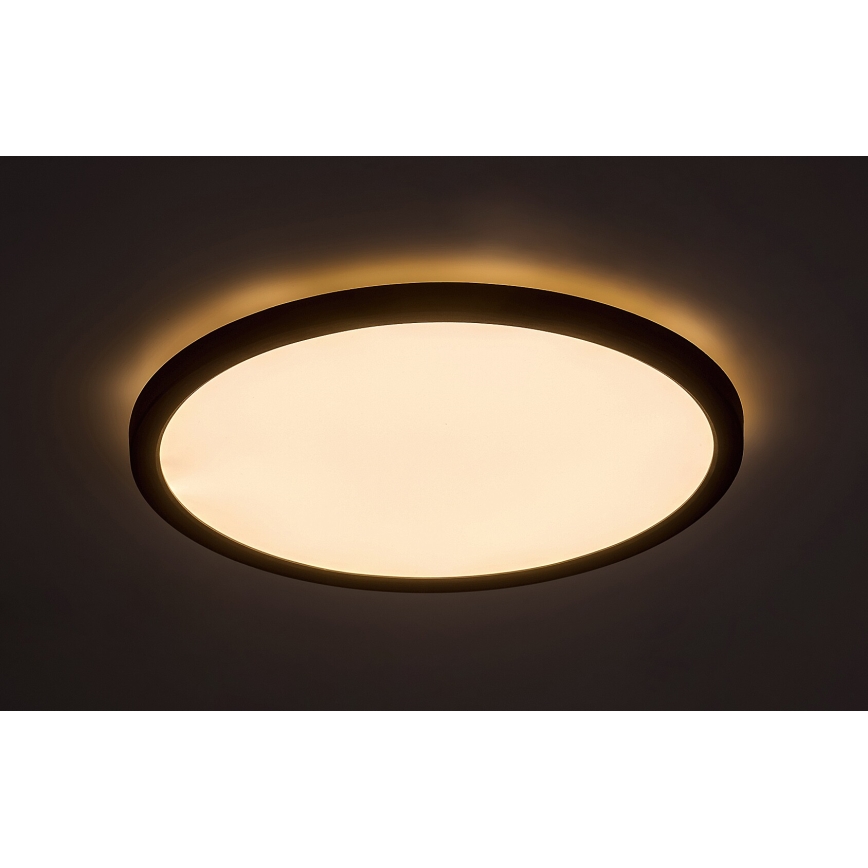 Rabalux - LED Οροφιαίο φωτιστικό LED/24W/230V 3000/4000/6000K διάμ. 29 εκ. μαύρο