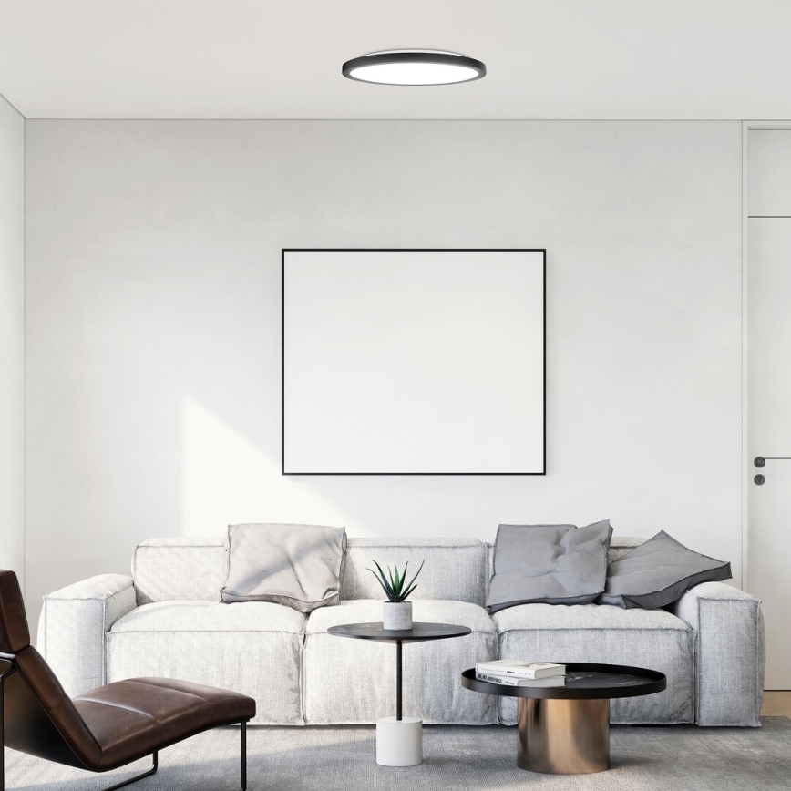 Rabalux - Φωτιστικό οροφής LED LED/24W/230V 3000/4000/6000K διάμετρος 29 cm μαύρο
