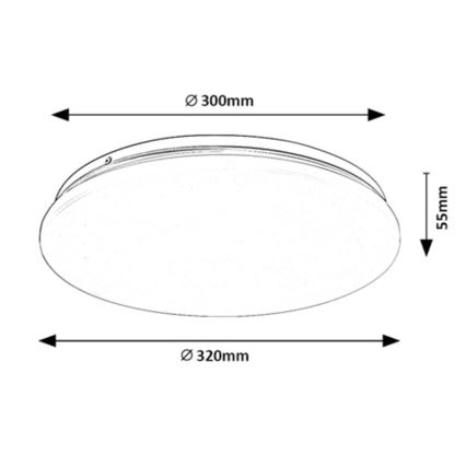 Rabalux - Φωτιστικό οροφής LED LED/18W/230V 3000K 32 cm