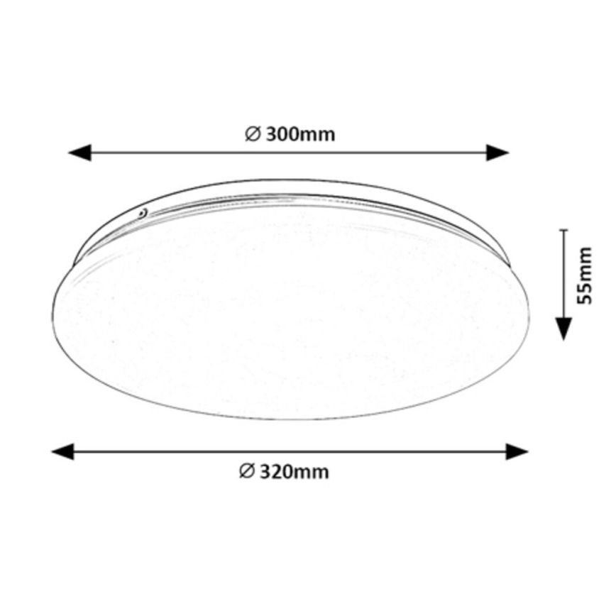 Rabalux - Φωτιστικό οροφής LED LED/18W/230V 3000K 32 cm
