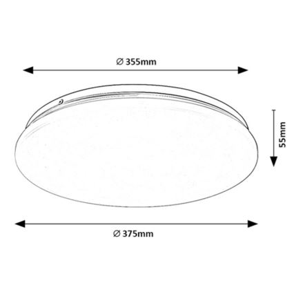 Rabalux - Φωτιστικό οροφής LED LED/24W/230V 3000K 37 cm