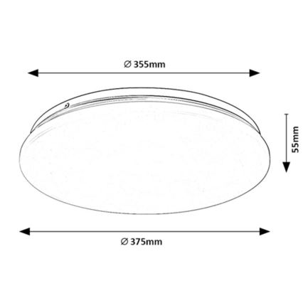 Rabalux - Φωτιστικό οροφής LED LED/24W/230V 4000K 37 cm