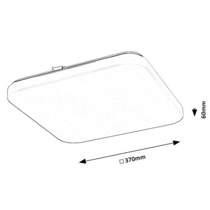 Rabalux - LED Οροφωτιστικό LED/24W/230V 3000K 37x37 εκ.