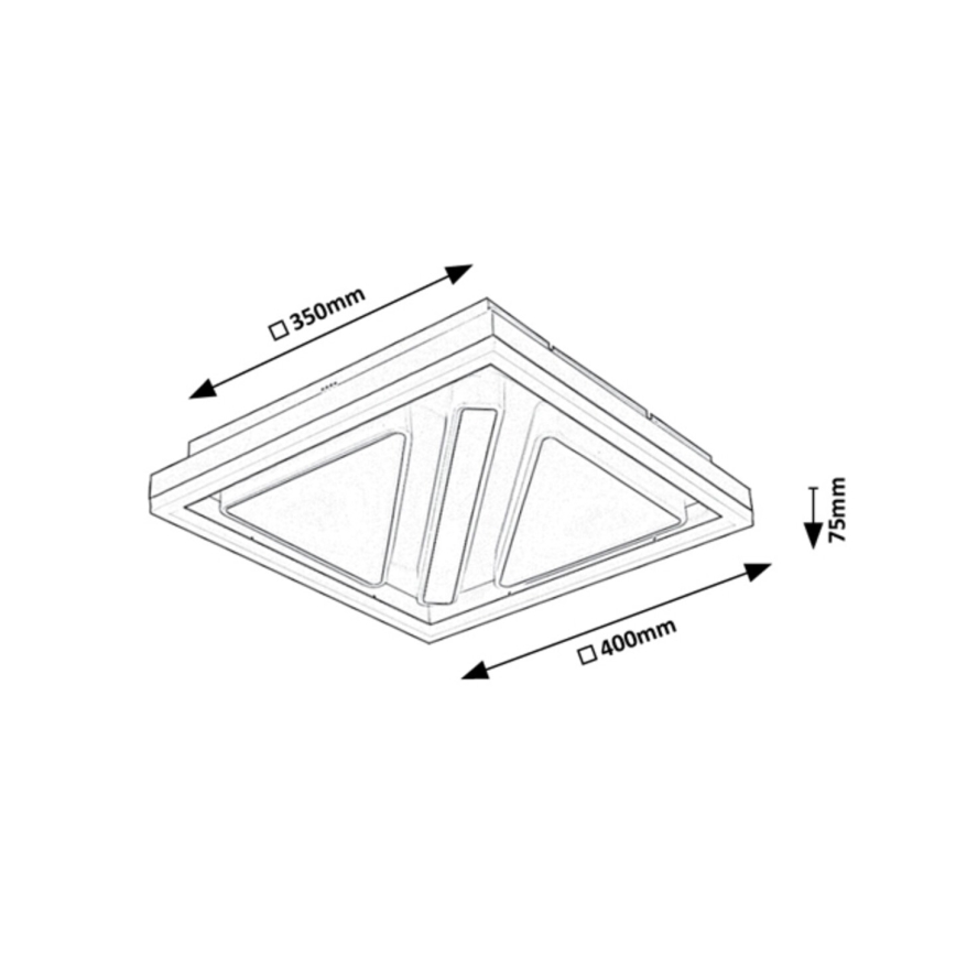 Rabalux - LED Dimmable φωτιστικό οροφής LED/73W/230V + τηλεχειριστήριο