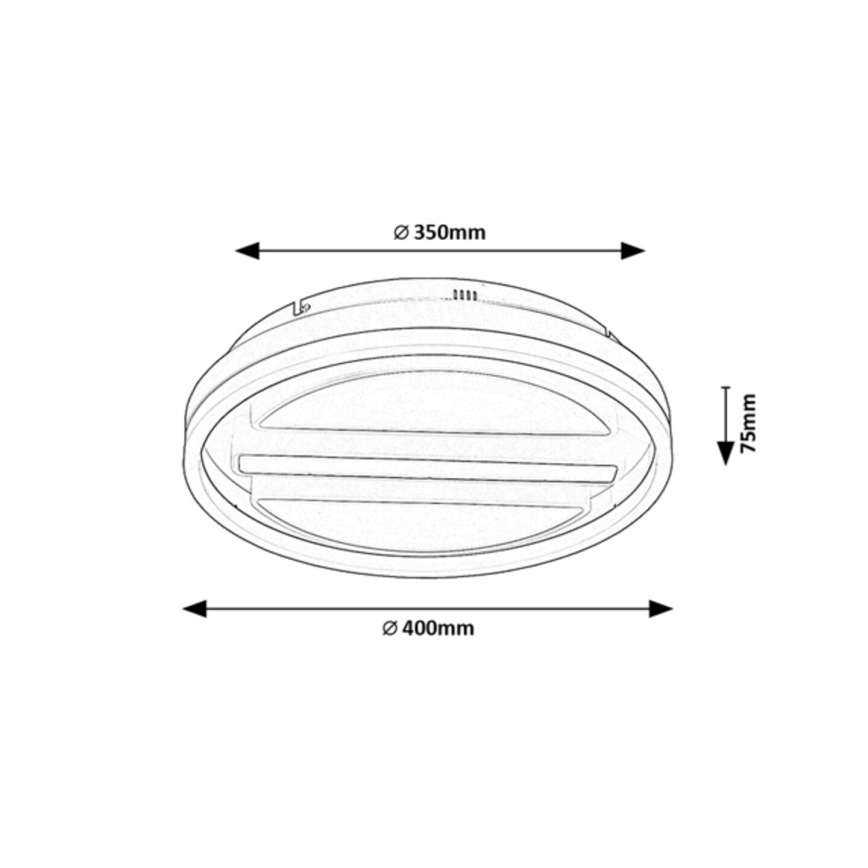 Rabalux - LED Dimmable φωτιστικό οροφής LED/55W/230V + τηλεχειριστήριο