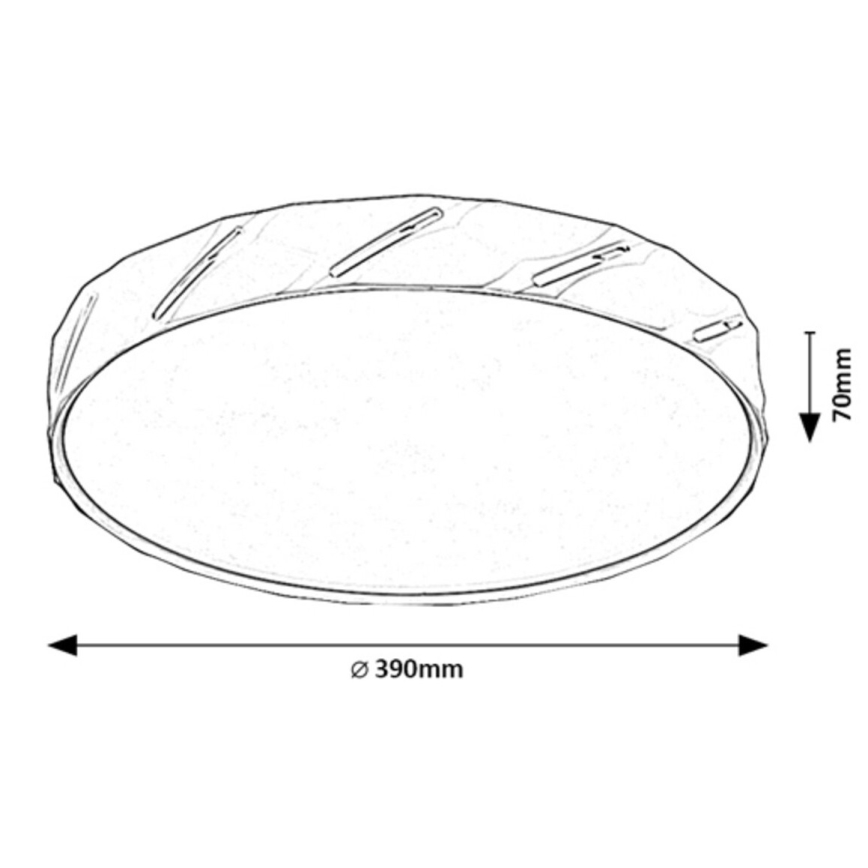 Rabalux - Φωτιστικό οροφής LED LED/25W/230V 3000K λευκό διάμετρος 39 cm