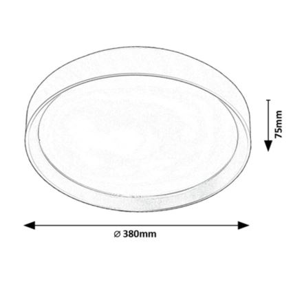 Rabalux - Φωτιστικό οροφής LED LED/25W/230V 3000K διάμετρος 38 cm