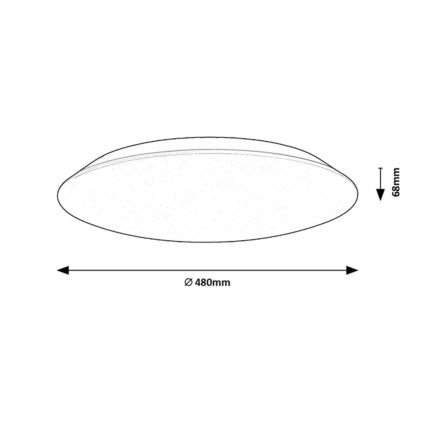Rabalux - Φωτιστικό οροφής LED LED/45W/230V 4000K 48 cm