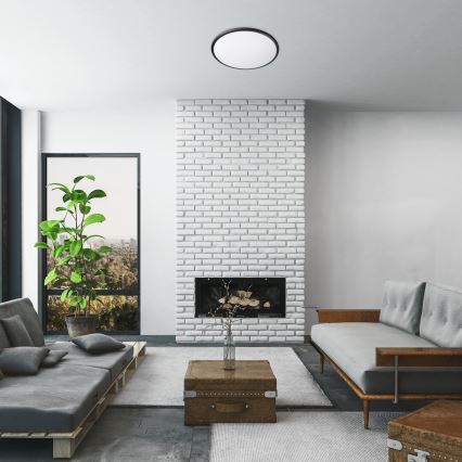 Rabalux - LED Οροφωτιστικό LED/45W/230V 3000K μαύρο 48 εκ.