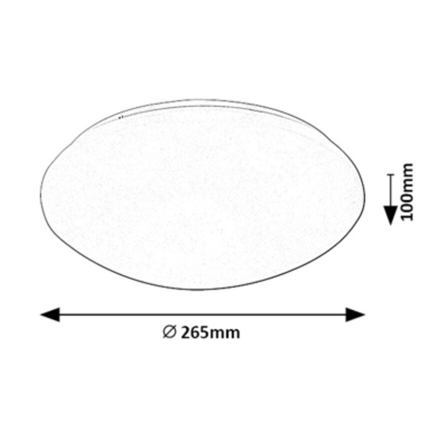 Rabalux - Φωτιστικό οροφής LED με αισθητήρα LED/12W/230V IP44 4000K