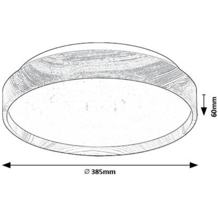 Rabalux - Φωτιστικό οροφής LED LED/24W/230V 3000K διάμετρος 38 cm