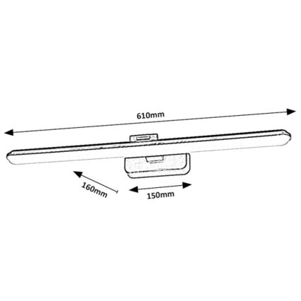 Rabalux - Φωτιστικό πίνακα LED LED/15W/230V 4000K λευκό