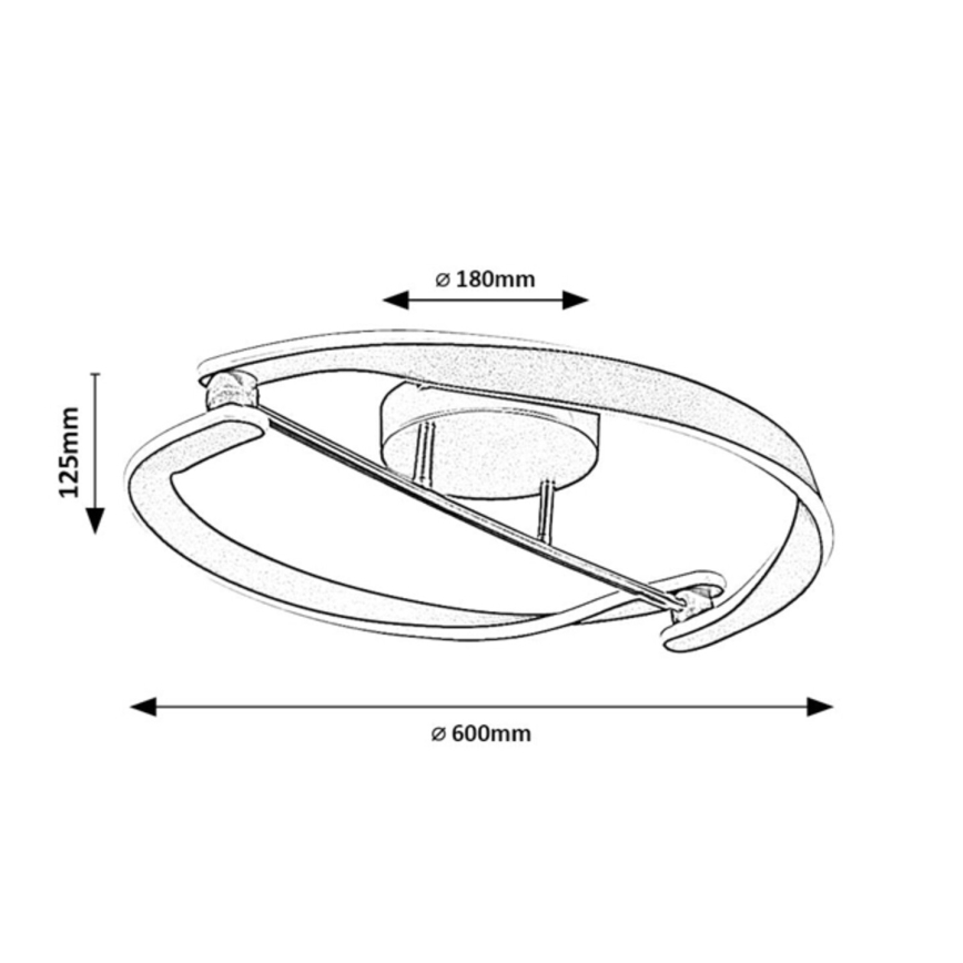 Rabalux - Φωτιστικό οροφής LED 40W/230V 3000K Ø 60 cm