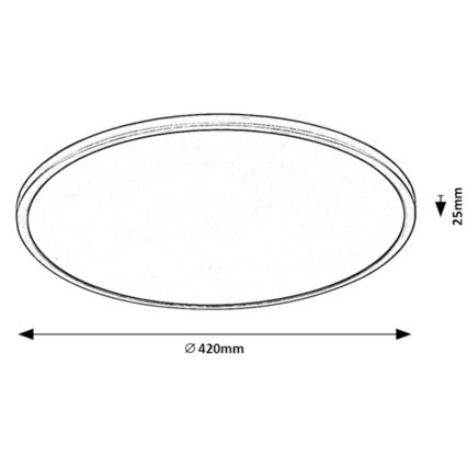 Rabalux - LED Dimmable φωτιστικό οροφής LED/22W/230V 3000K 42 cm