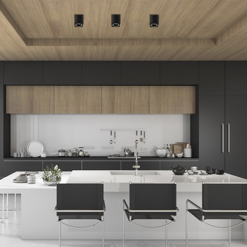 Rabalux - Φωτιστικό σποτ 1xGU10/25W/230V γωνιακός μαύρο