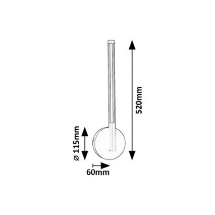 Rabalux - Φωτιστικό τοίχου LED LED/6W/230V