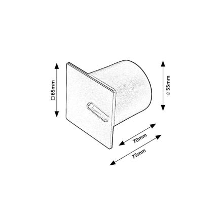Rabalux - Φωτιστικό σκάλας LED LED/3W/230V 3000K μαύρο